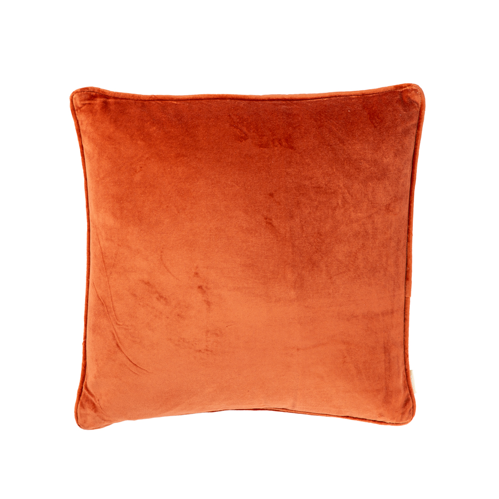 Sierkussen Cord piping velours terra 45x45 cm