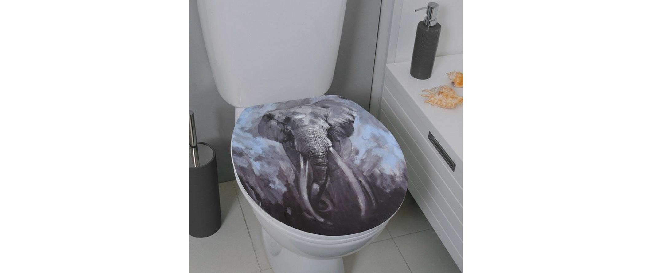Toilettensitz Elefant GrauWC-Sitz