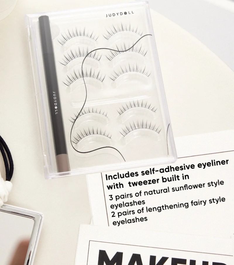 Judydoll - Wimpers & Zelfklevende Eyeliner Kit