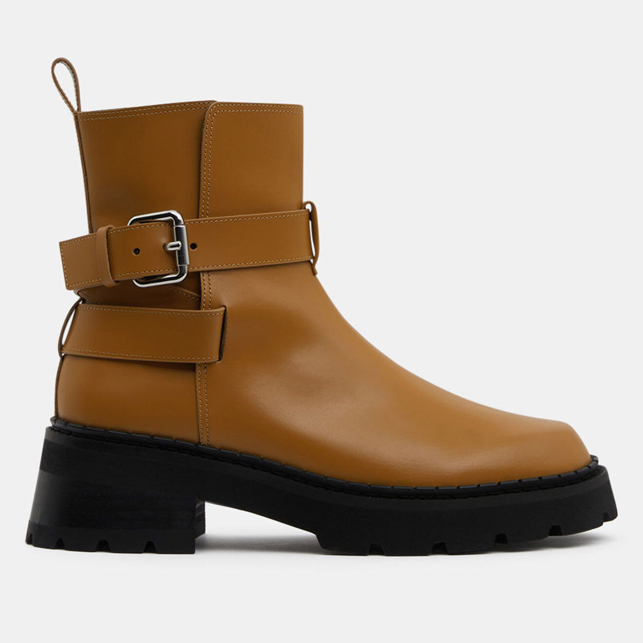 By Far Boots en Cuir Warner marron clair