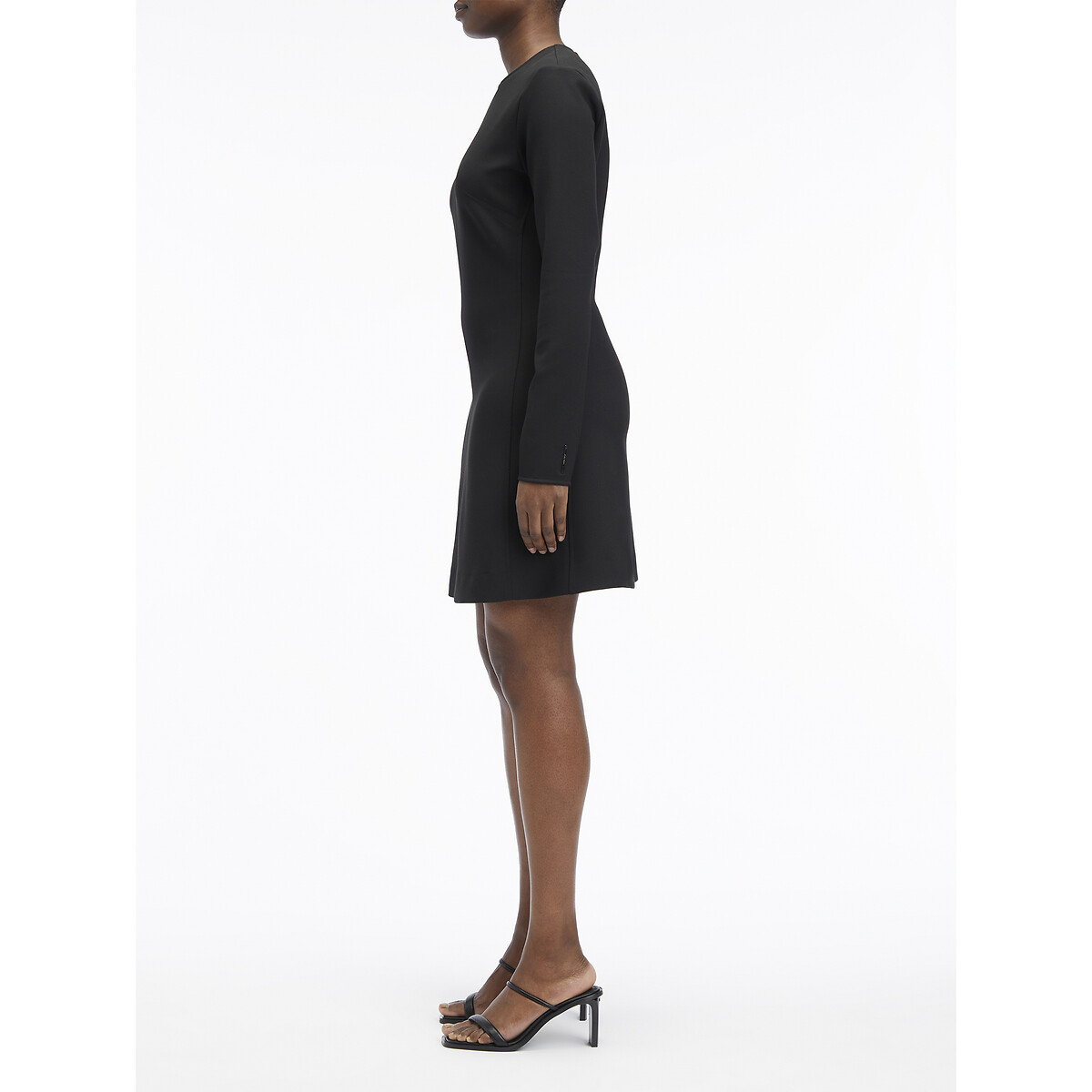 CALVIN KLEIN<br>Vestido curto com mangas compridas e decote redondo