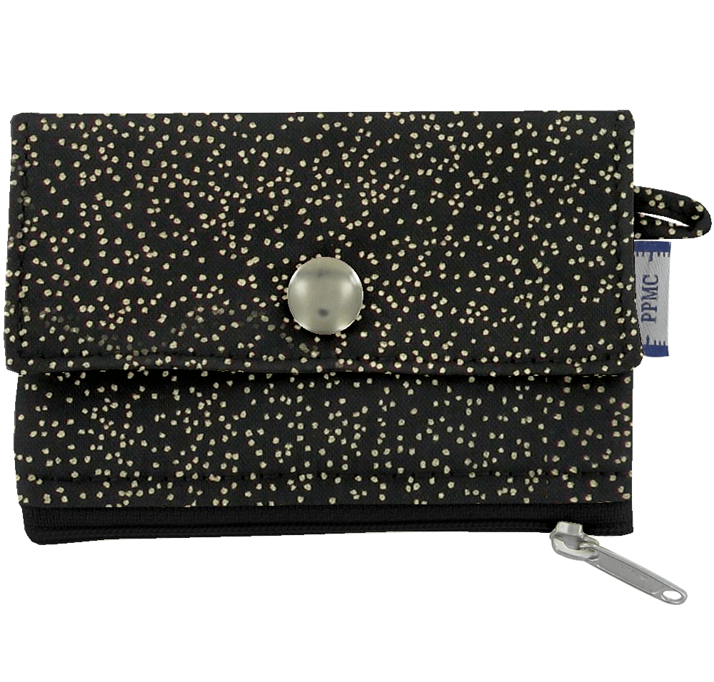 Mini Pochette Porte-Monnaie Noir Pailleté