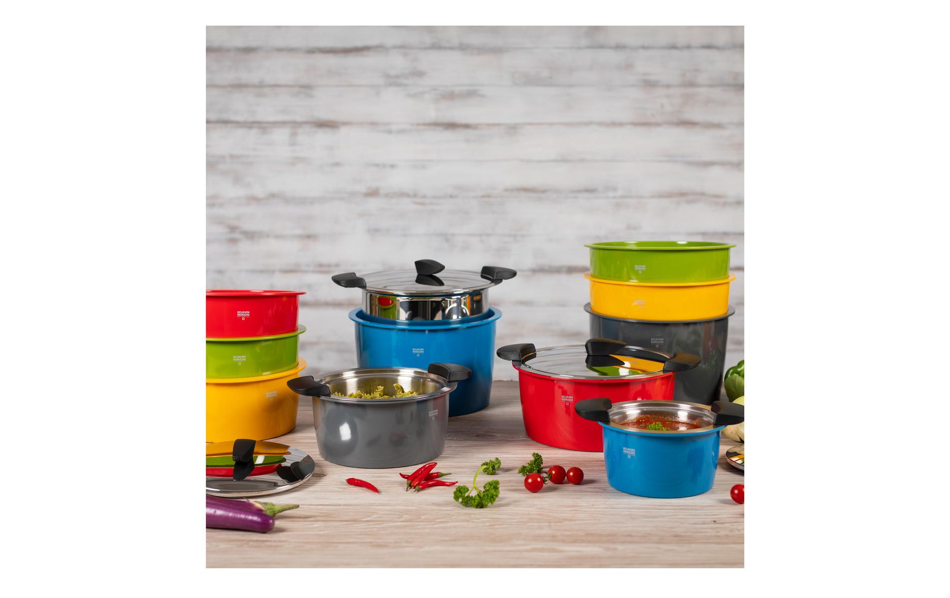 Servierkasserolle Hotpan 5 Liter, 22 cm, Grau<br>Der Kochtopf für den Lifestyle von heute