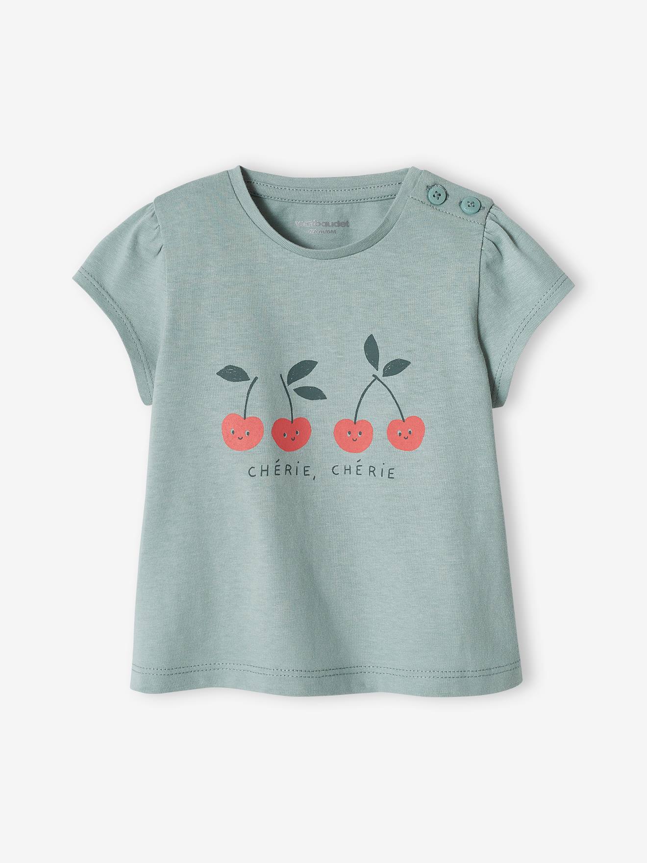 Conjunto de 2 camisetas básicas de manga curta para bebês, azul acinzentado