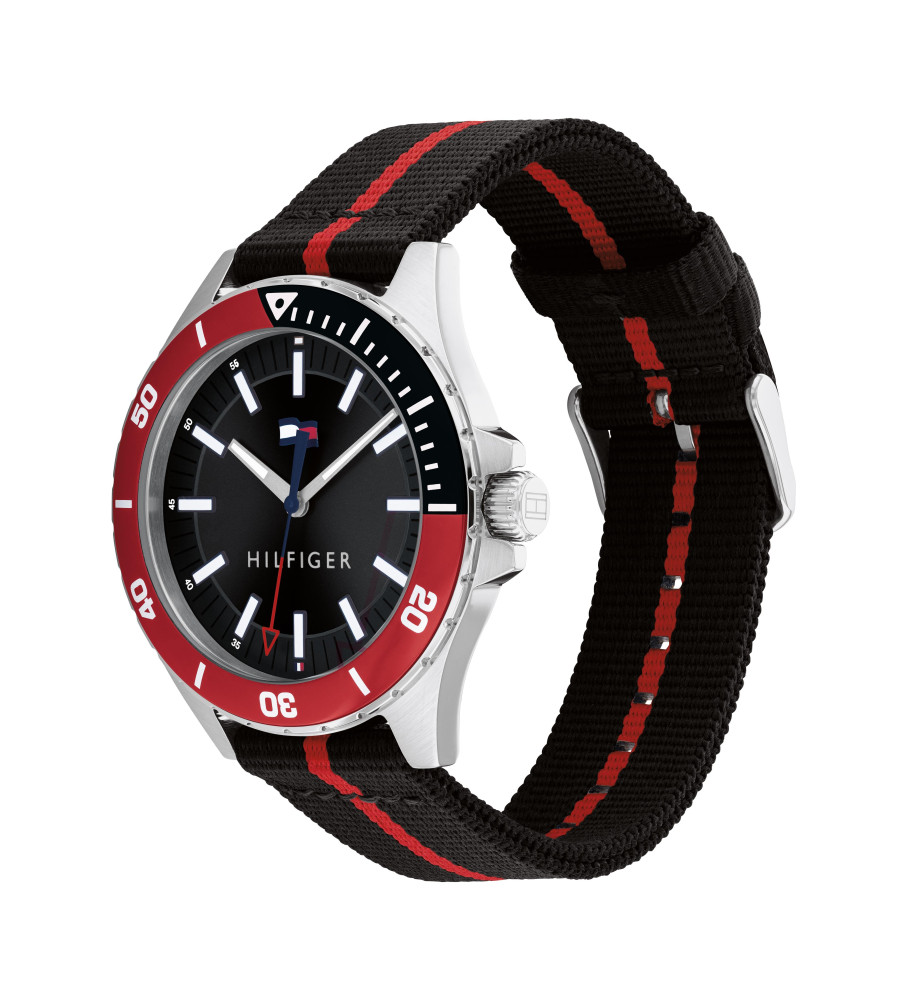 Relógio analógico Tommy Hilfiger Logan preto
