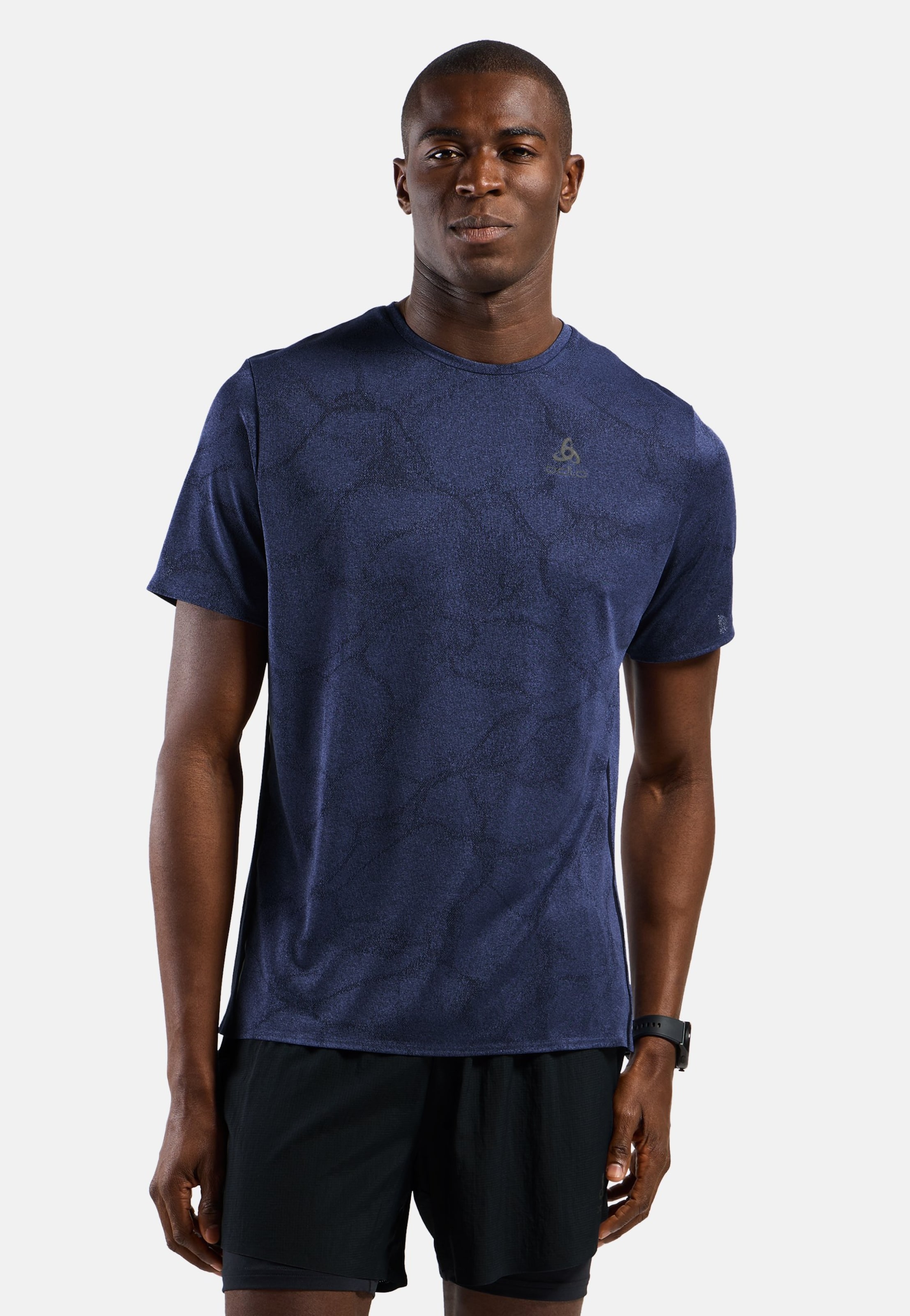 Zeroweight Engineered Chill-Tec Laufshirt in eclipse melange