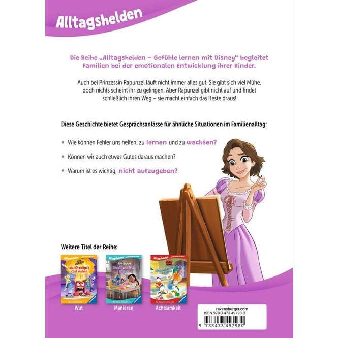 Disney Rapunzel - Mach das Beste draus! - Alltagshelden - Gefühle lernen mit Disney