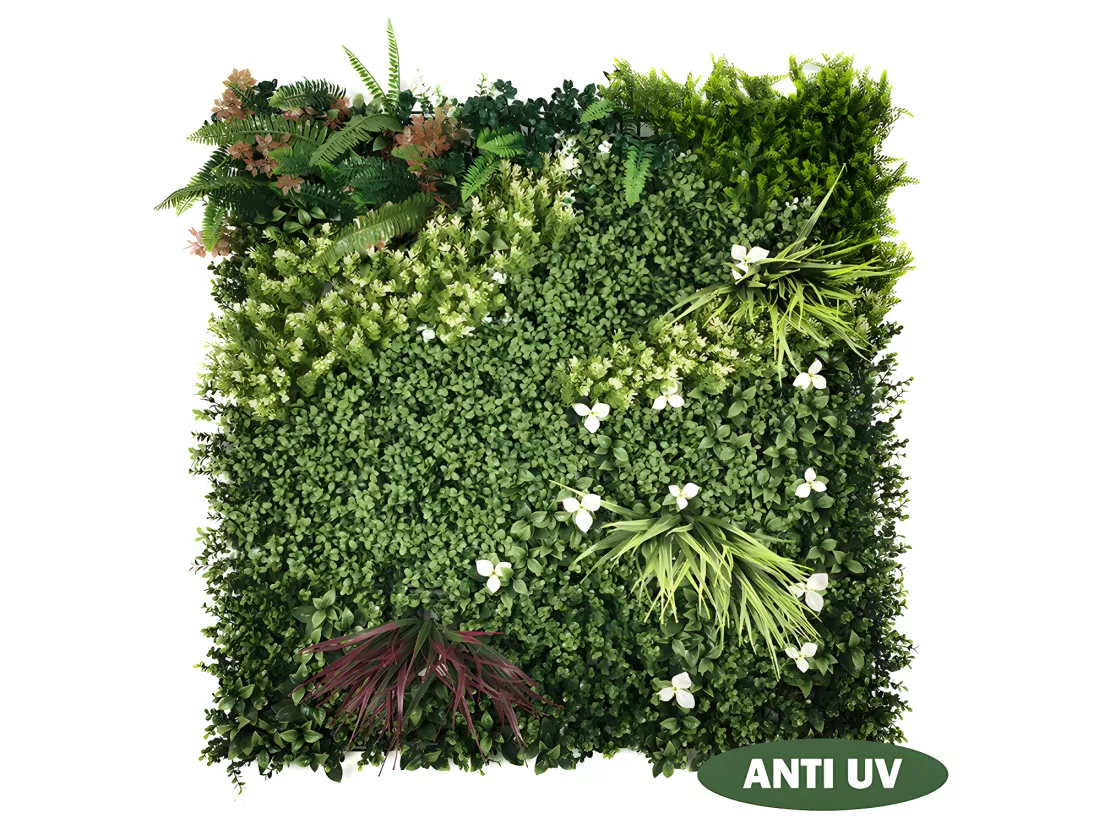 Mur végétal synthétique vert - pack de 1m² - LAHTI