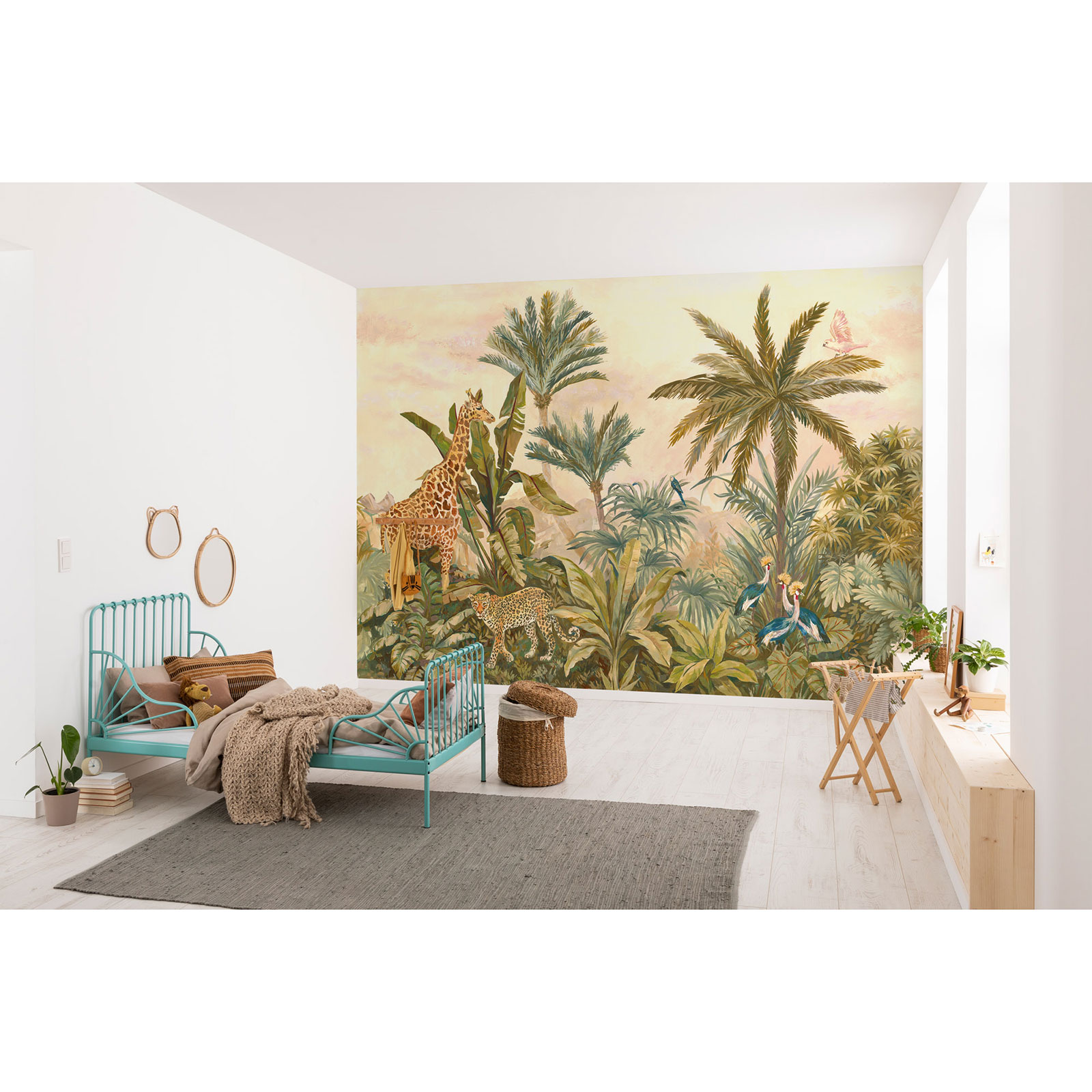 Vlies-Fototapete TROPICAL VINTAGE GARDEN - 400x280 cm