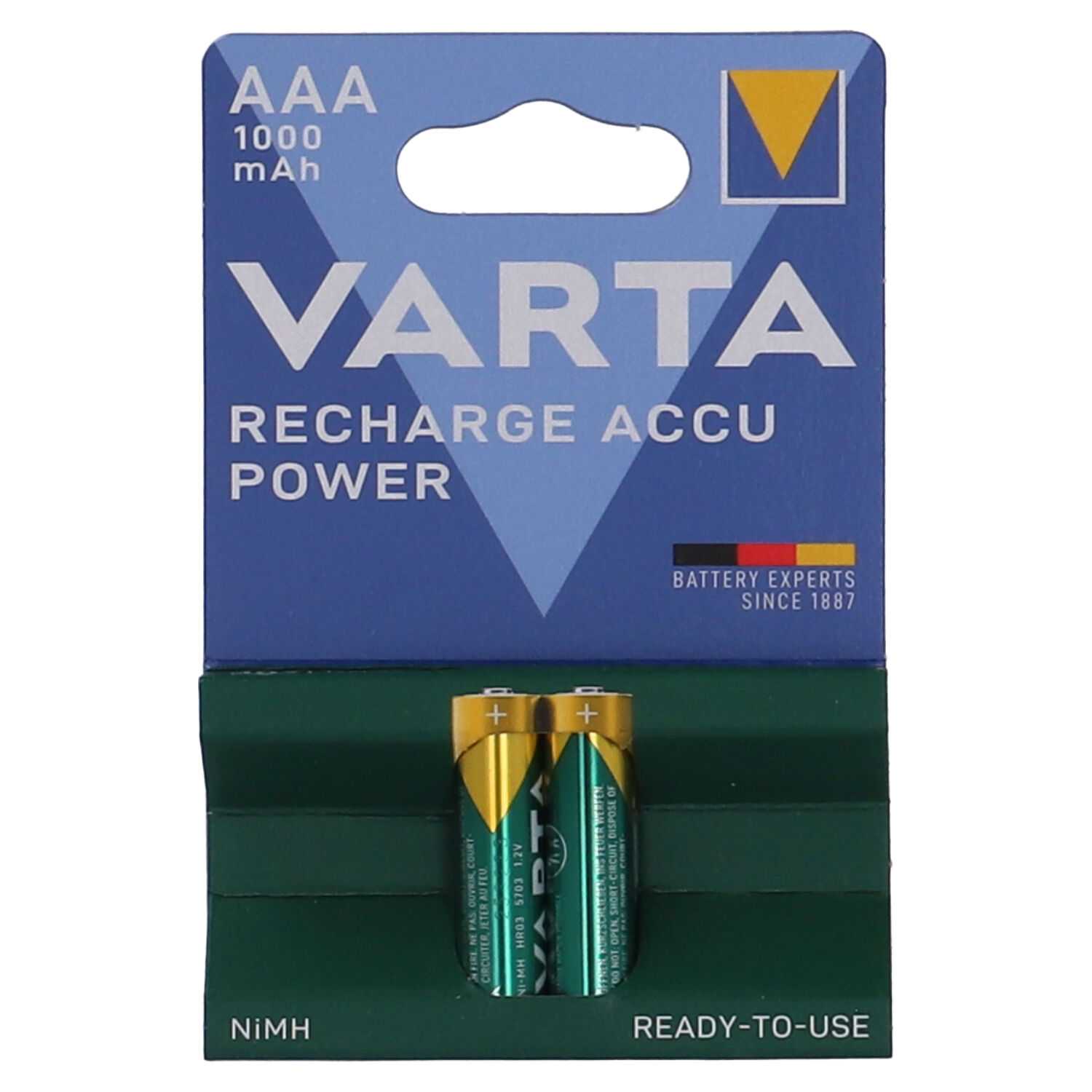 VARTA 2er AAA Batterie Recharge Accu Power