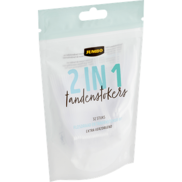 Jumbo 2 in 1 Tandenstokers 32 Stuks
