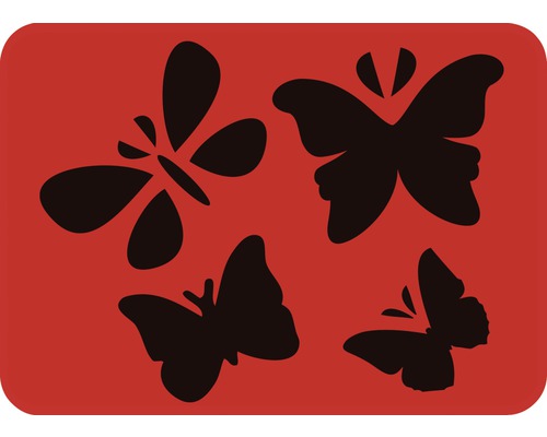 Decoratieve sjabloon vlinder 14,5 x 20,5 cm