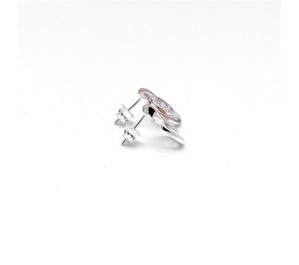 Unique And Co Ladies Unique And Co Sterling, gold,CZ Stud Earrings