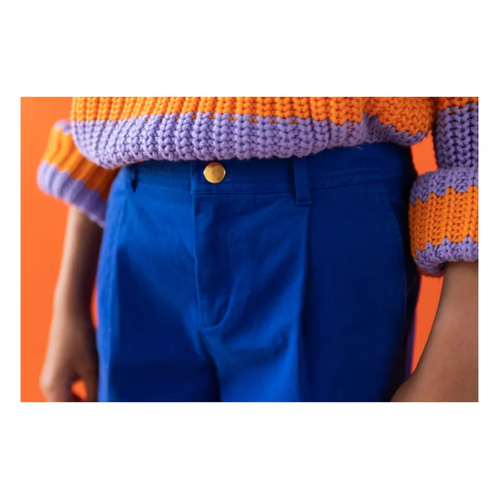 Yuki Pantalon Chino Coton Bio | Bleu