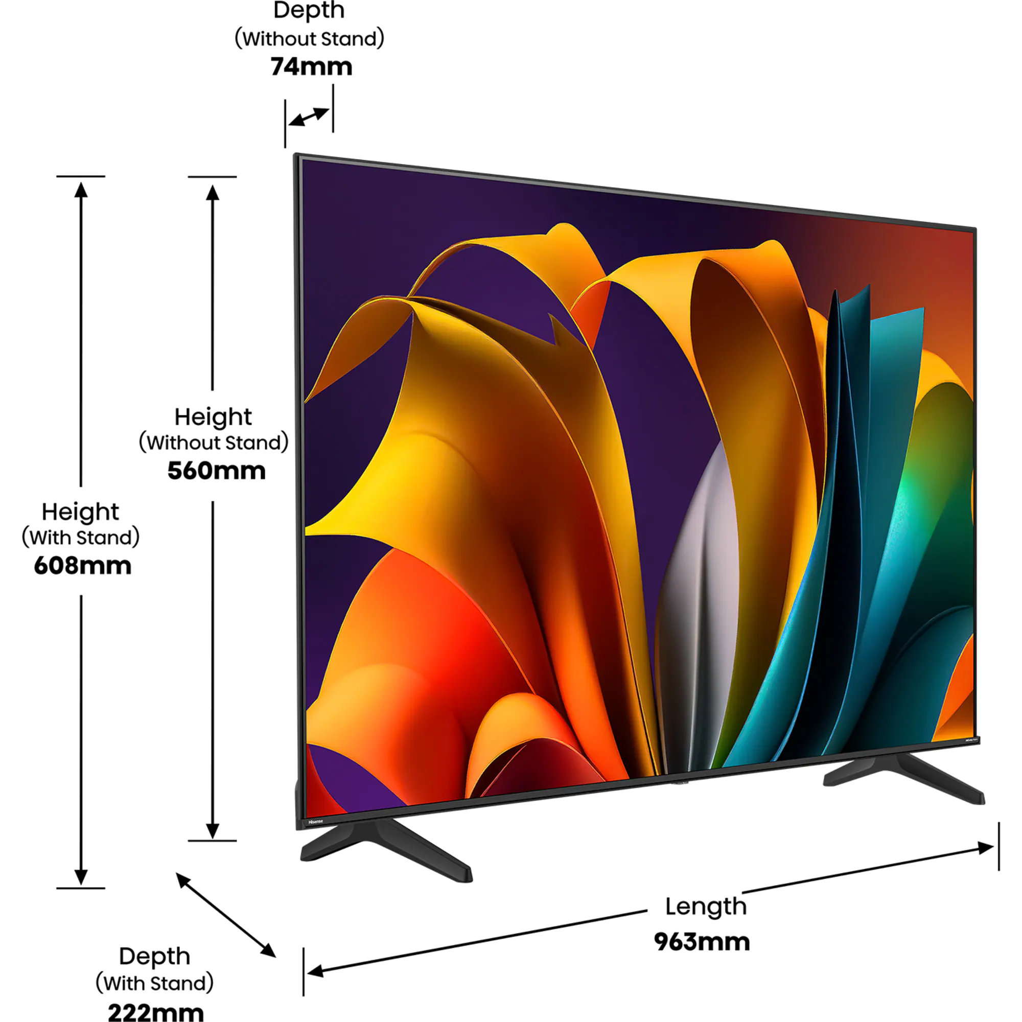 Hisense LED-Fernseher 43E6NT