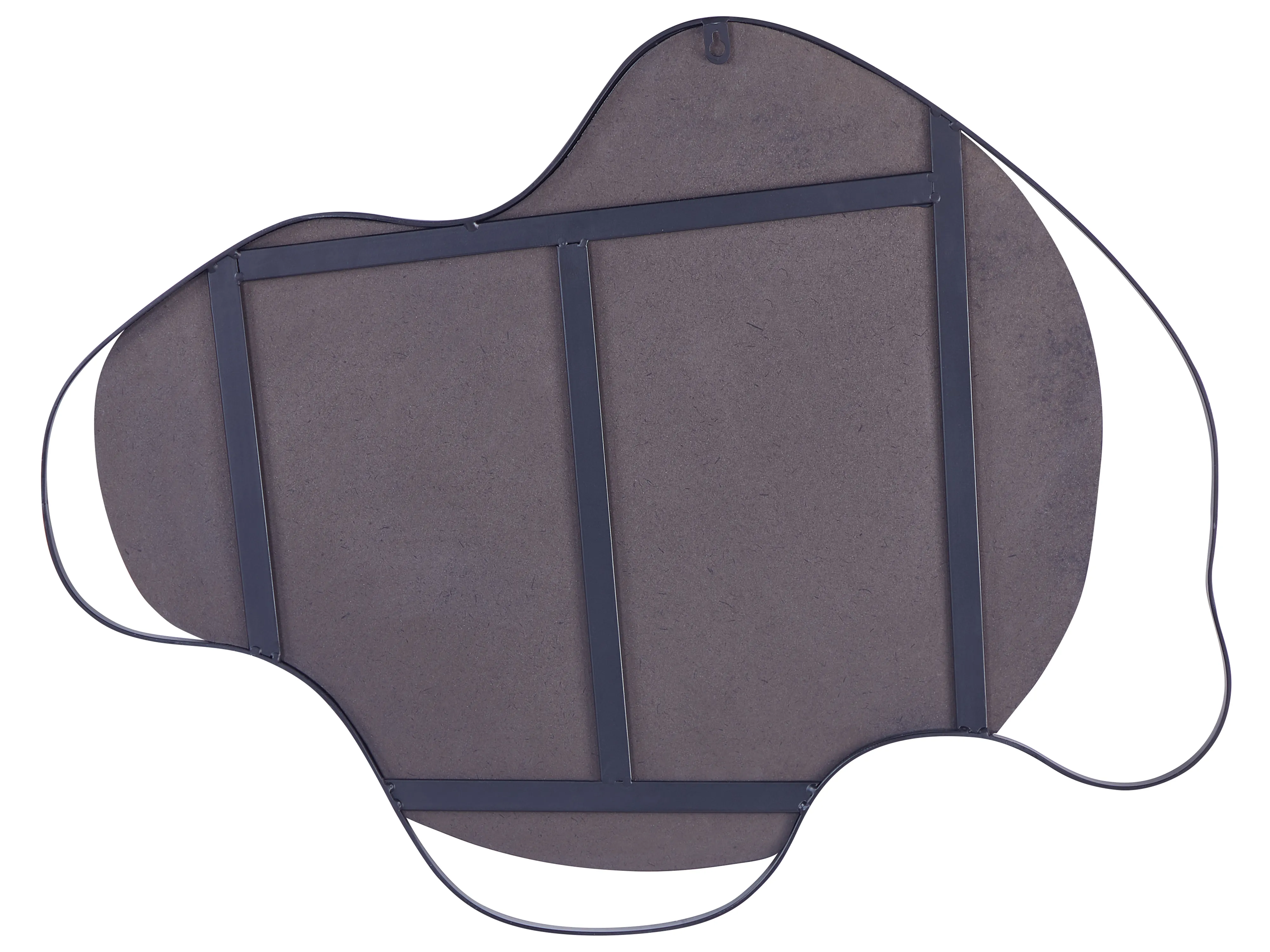 Wandspiegel MELUN 77 cm 59 cm Metaal Zwart