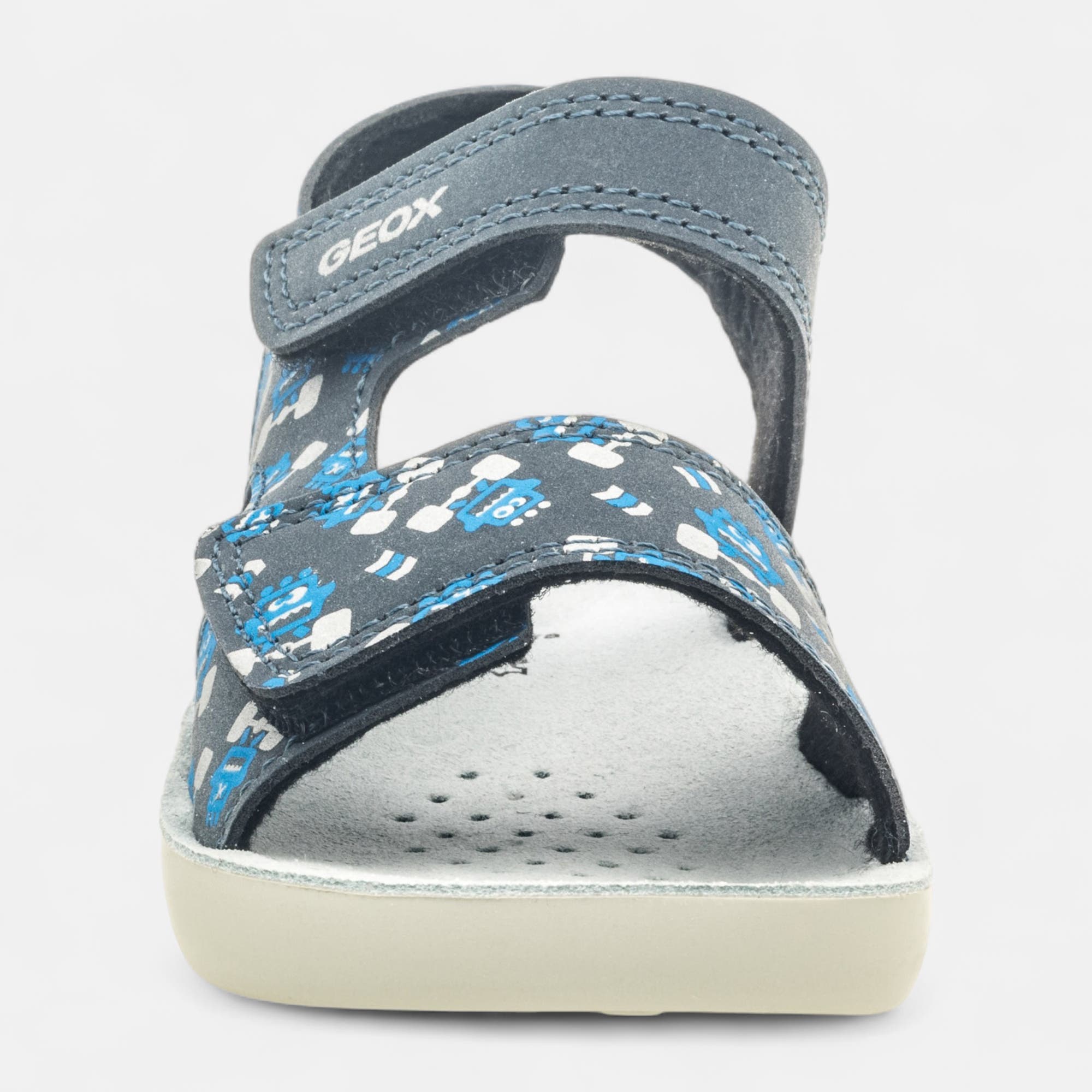 Mules semelle liège Garçon bleu marine