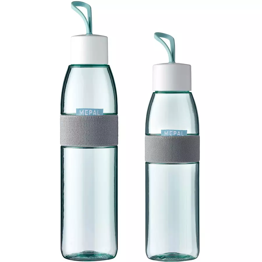 Mepal Trinkflaschen ELLIPSE 500 ml & 700 ml 2er Set türkis