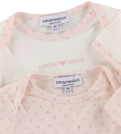 Emporio Armani Bodyer k/æ - 2-pak - Aquile Rosa/Hvid