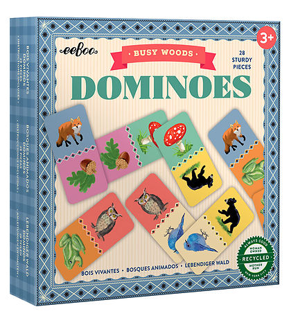 Eeboo Spiel - Domino - Busy Woods