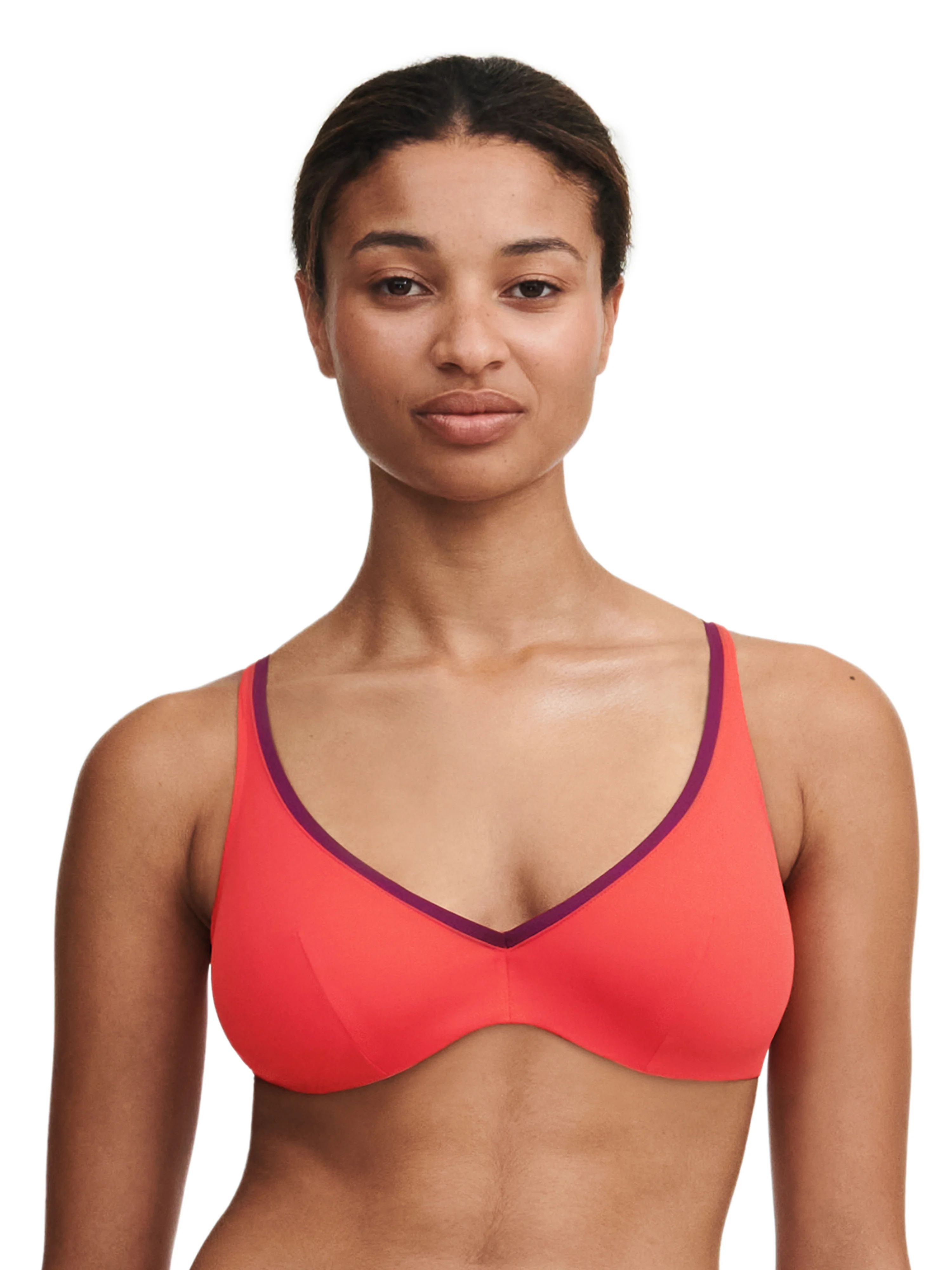 AUTHENTIC - Haut de maillot de bain plongeant | Multicolore