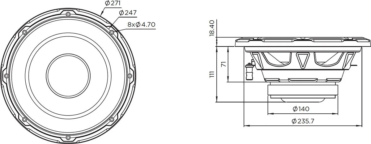 Focal SUB 10 Subwoofers voiture