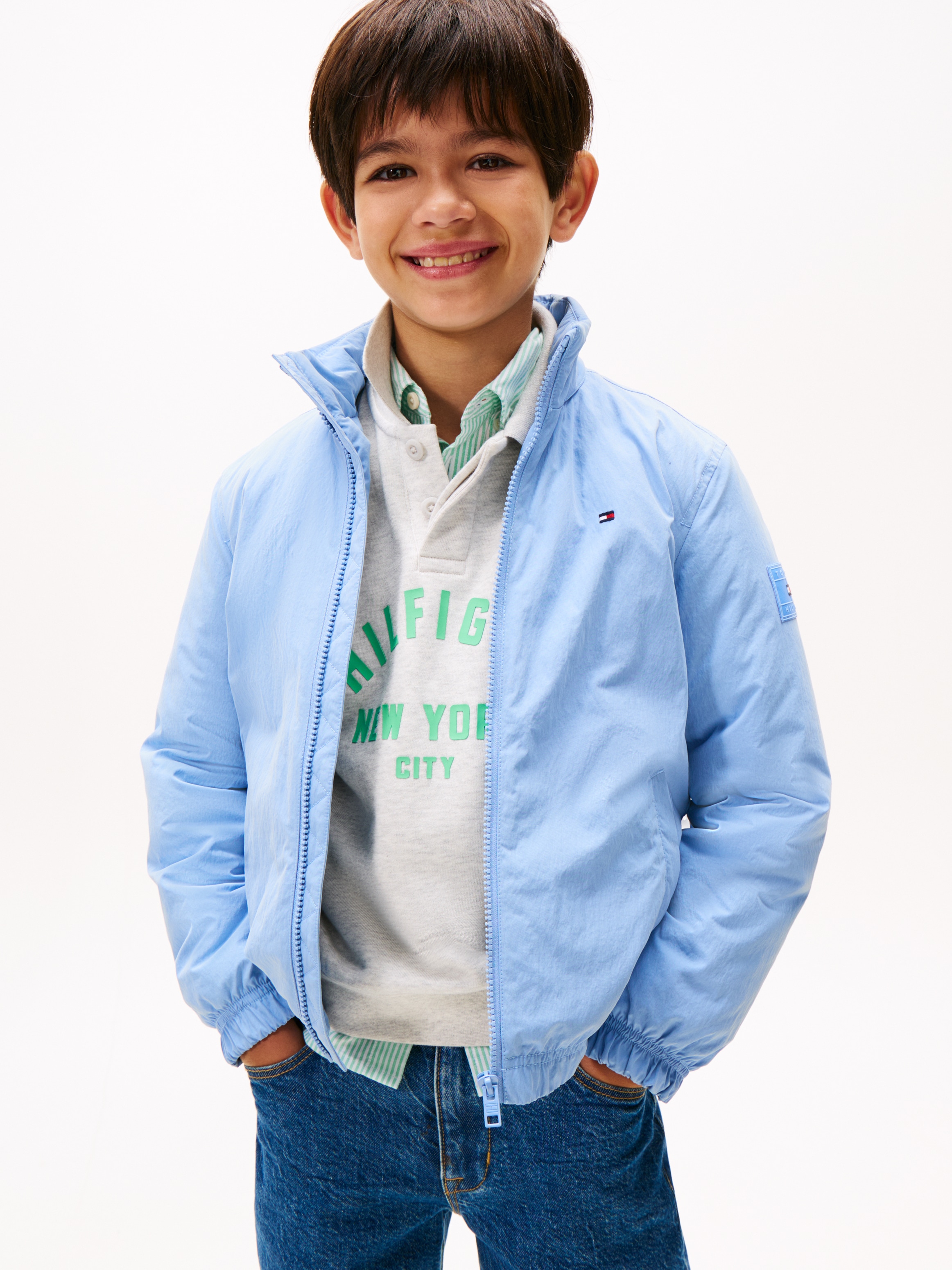 Tommy Hilfiger Steppjacke »ESSENTIAL PADDED JACKET« mit Kapuze für Kinder bis 16 Jahre, mit Kapuze im Kragen