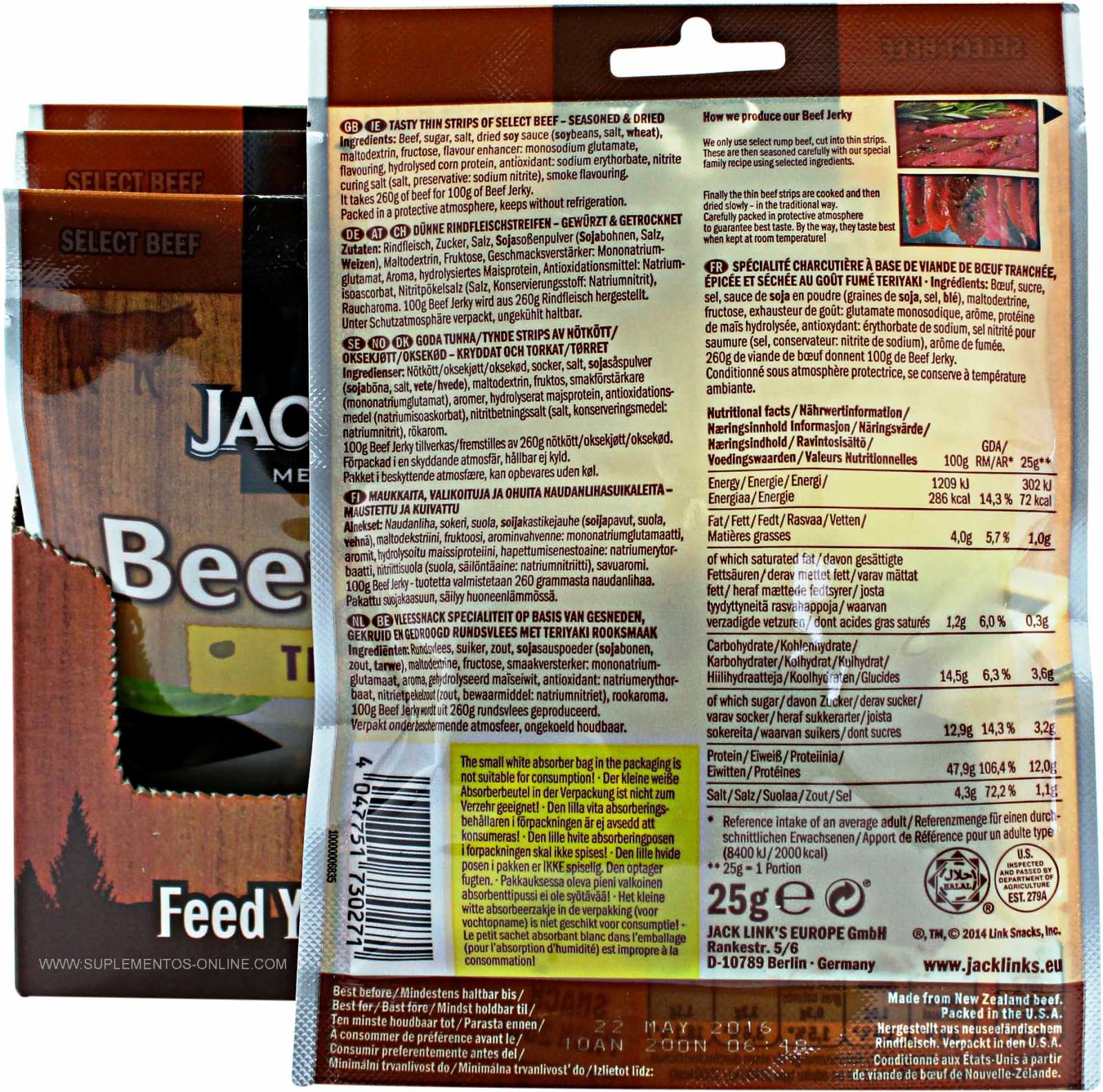 Carne seca Jack Link's 25g