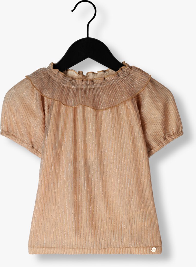 NONO ros&eacute;gouden nono blouse tommy girls plisse blouse light gold