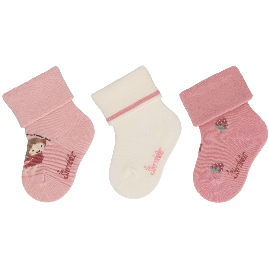 Sterntaler Baby-Socken 3er-Pack Mädchen zartrosa