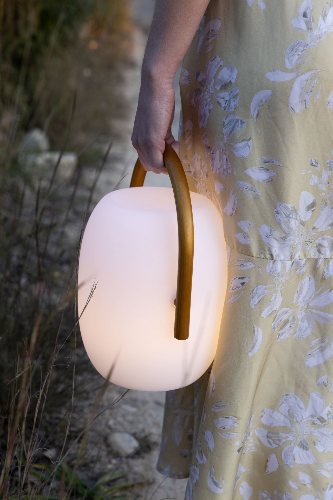 Led lykt hvit - 24 cm ø 20