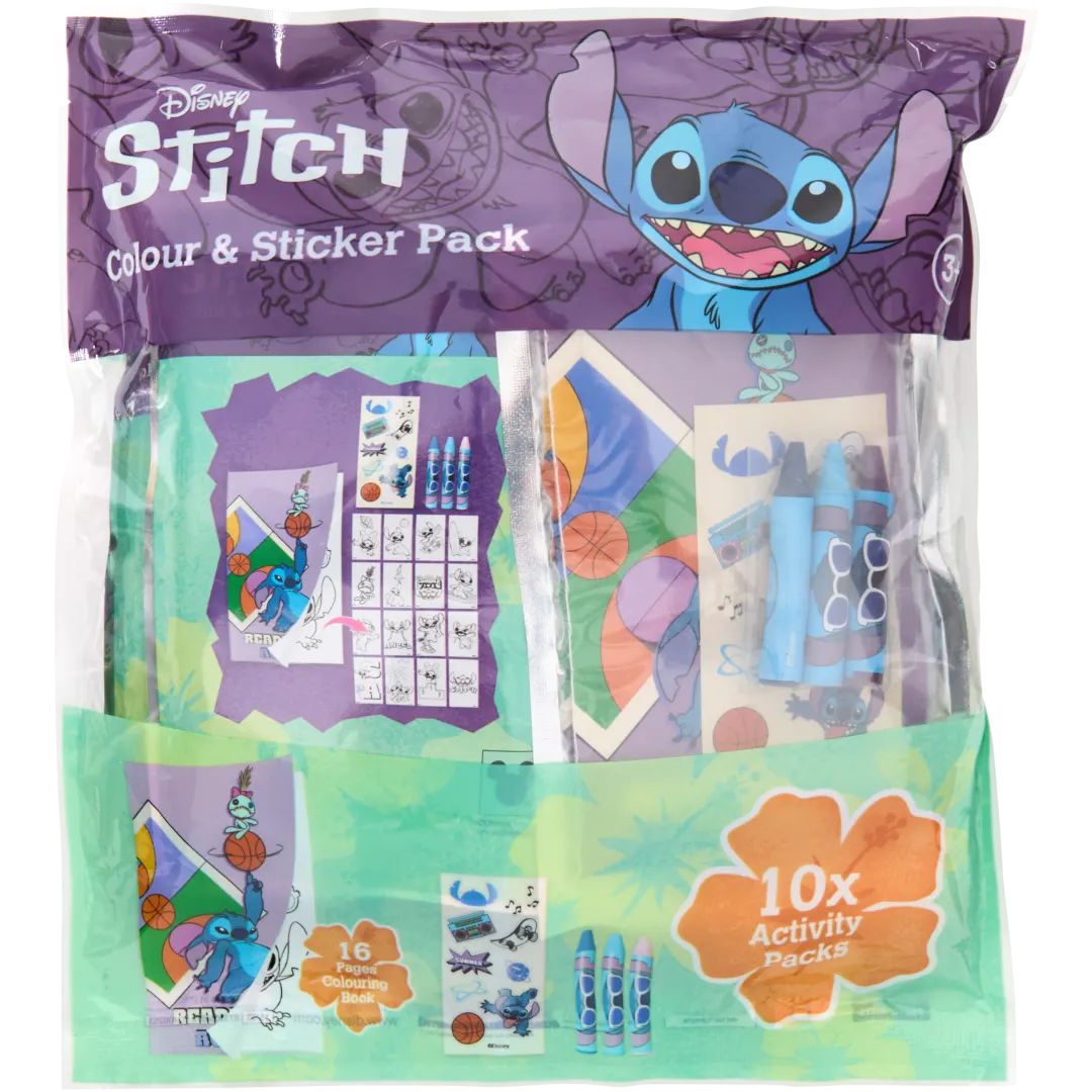 Kleur- en stickerset uitdeelcadeautjes 10 stuks | diverse varianten