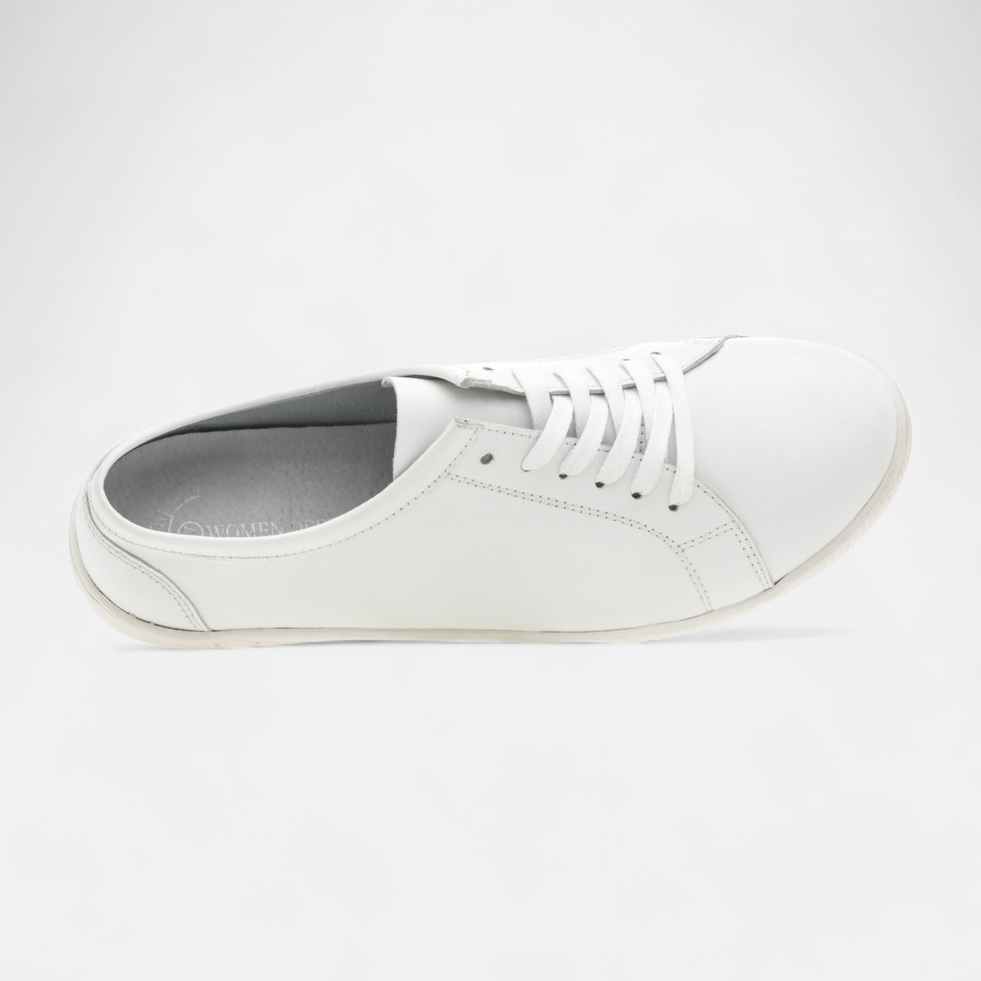 Baskets basses Femme en cuir blanc