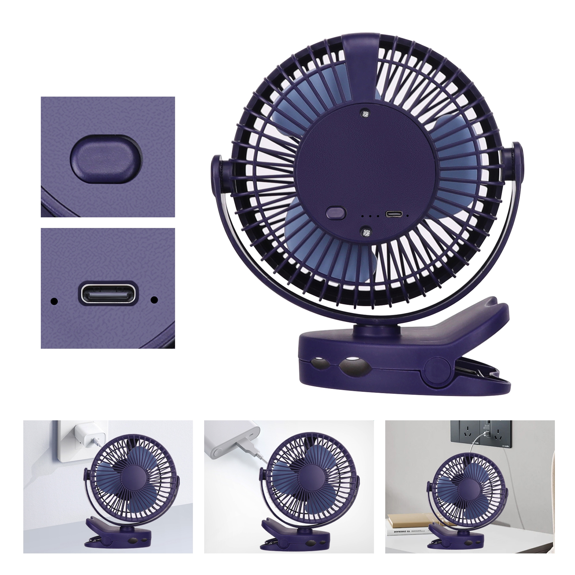 Mini Ventilator USB blau
