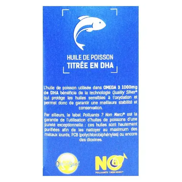 Santé Verte Oméga3 1000mg de DHA 60 capsules