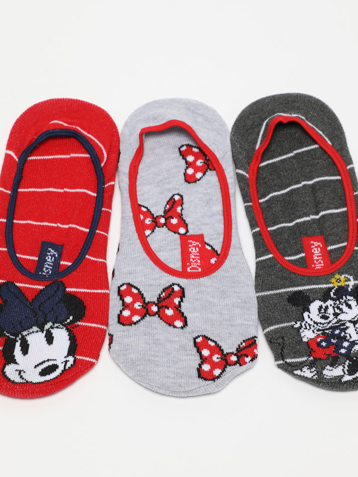 Meias Minnie Mouse, pacote com 3 unidades ©DS - Vários modelos