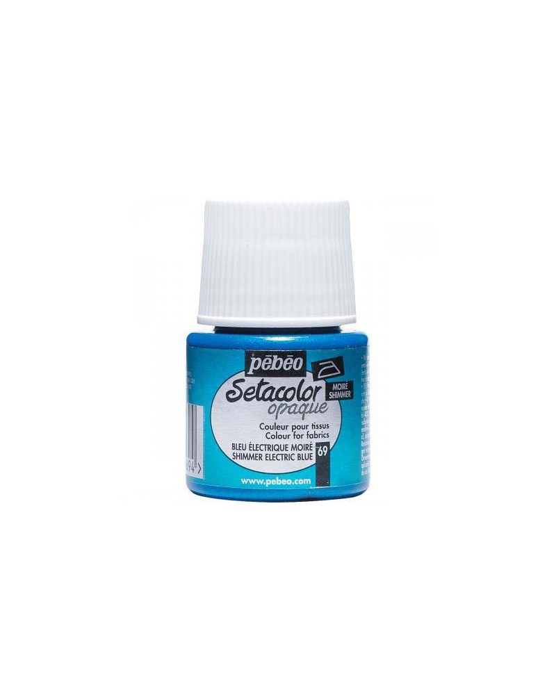 Setacolor Opaque moire Bleu electrique