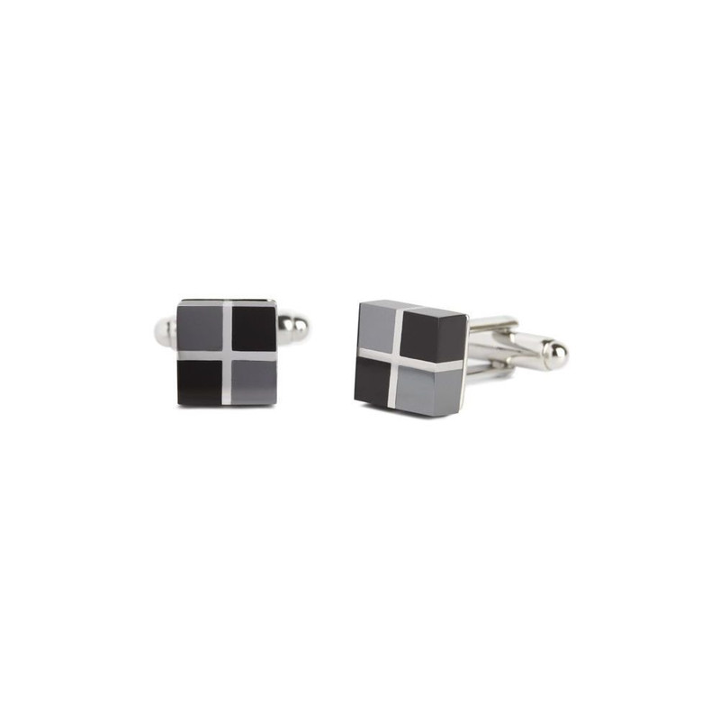 Boutons de manchette, Rubik, Hématite Onyx