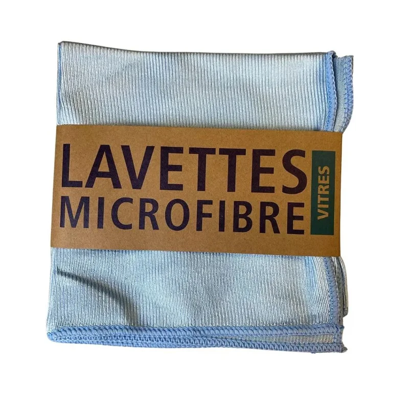 TAMPEL - Lavette microfibre vitres - 38x38cm - x5