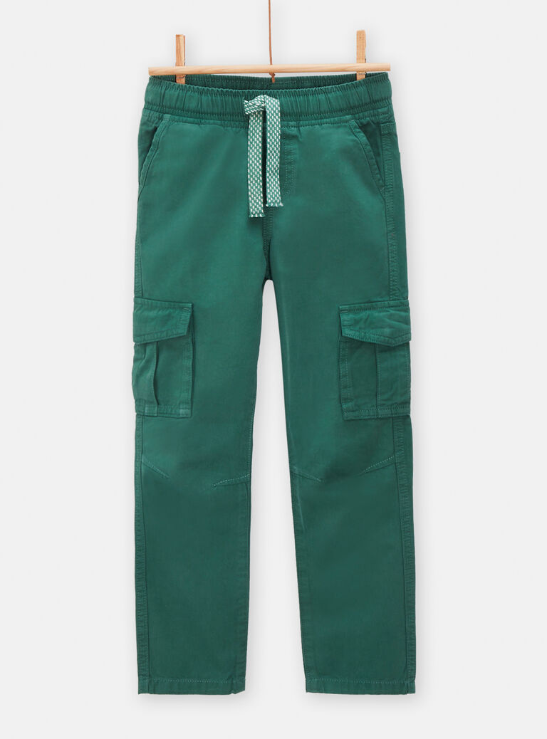 Pantalon vert cargo pour garçon
