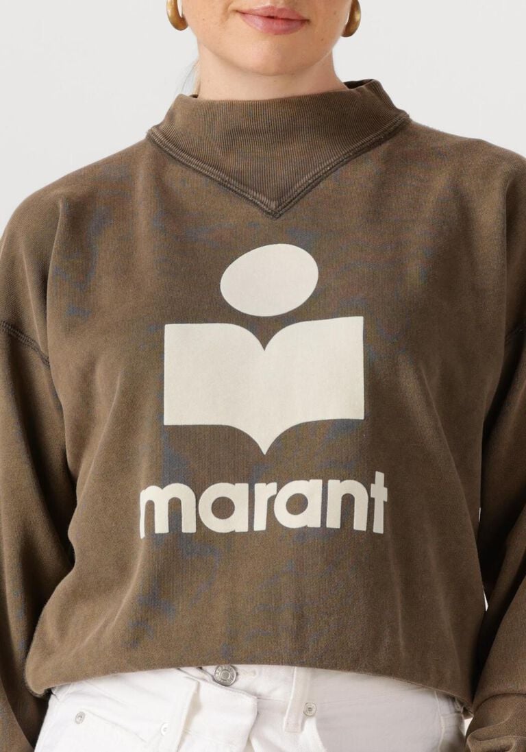 bronskleurig marant etoile sweater moby-ga 25asw0003fa