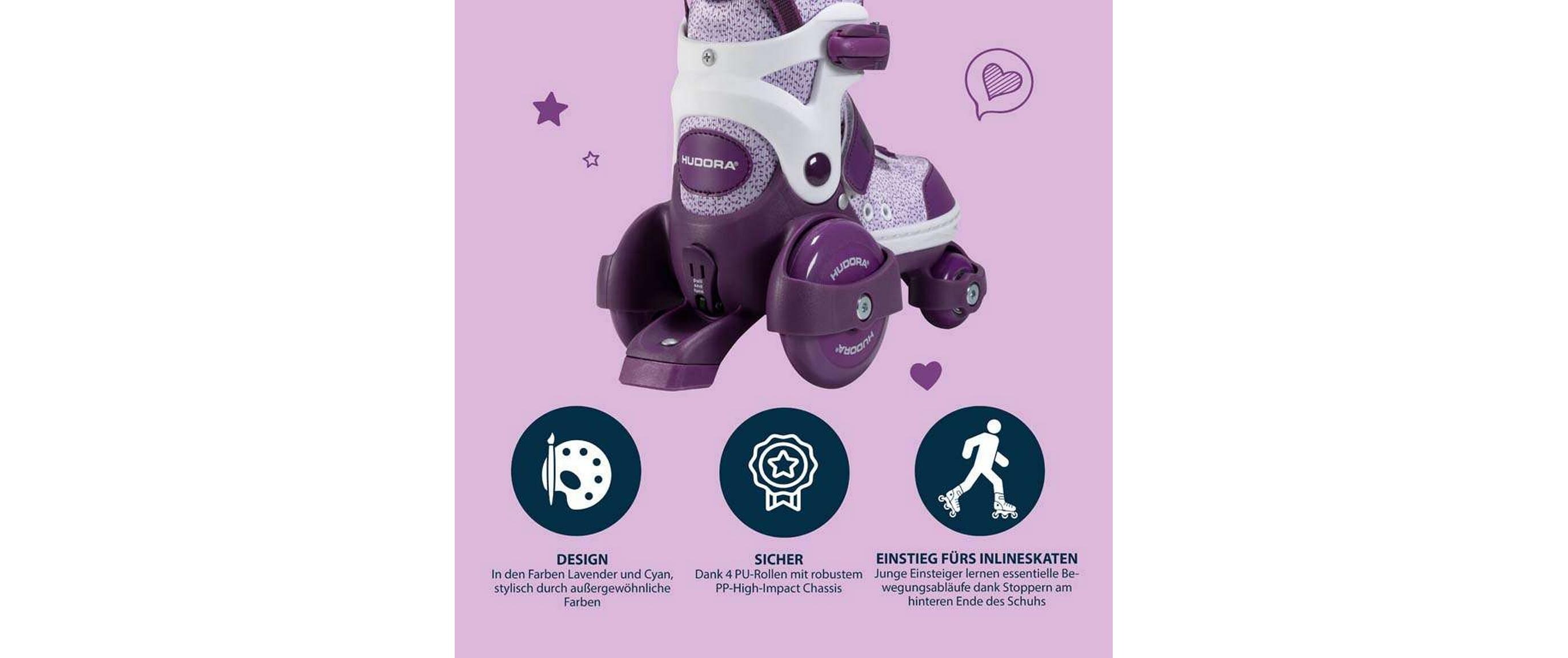 Inline-Skates My First Quad Lila, 26-29Rollschuhe für Kinder