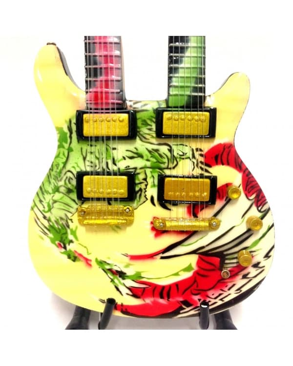 Mini guitar: Carlos Santana - Double Neck Dragon Signature