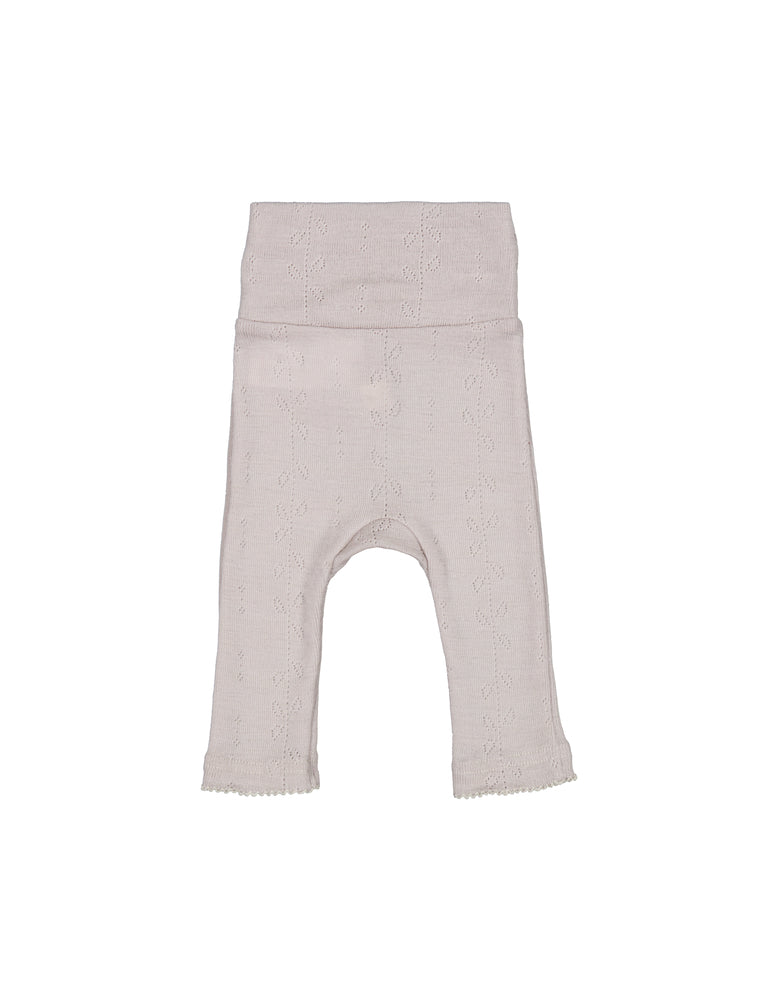 Piva, Uld Pointelle Bukser - Soft Dove