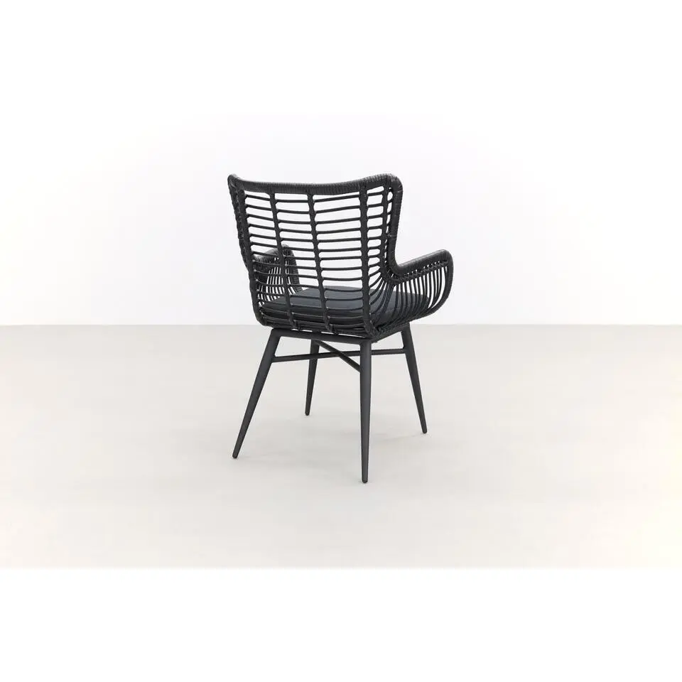 VDG Set van 4 - Jasmine dining tuinstoel - Black