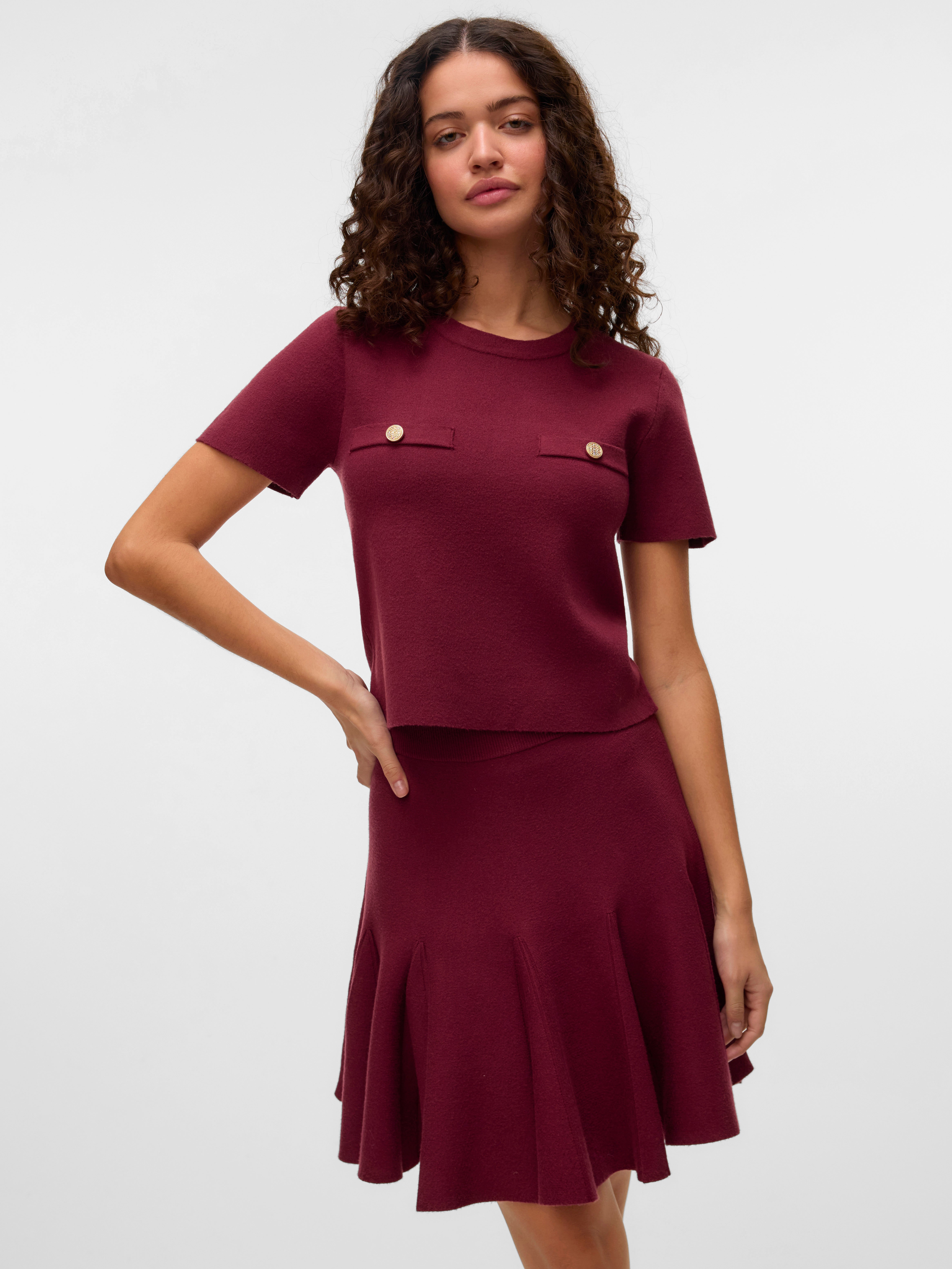 VMKRISTIN Mid waist Korte rok