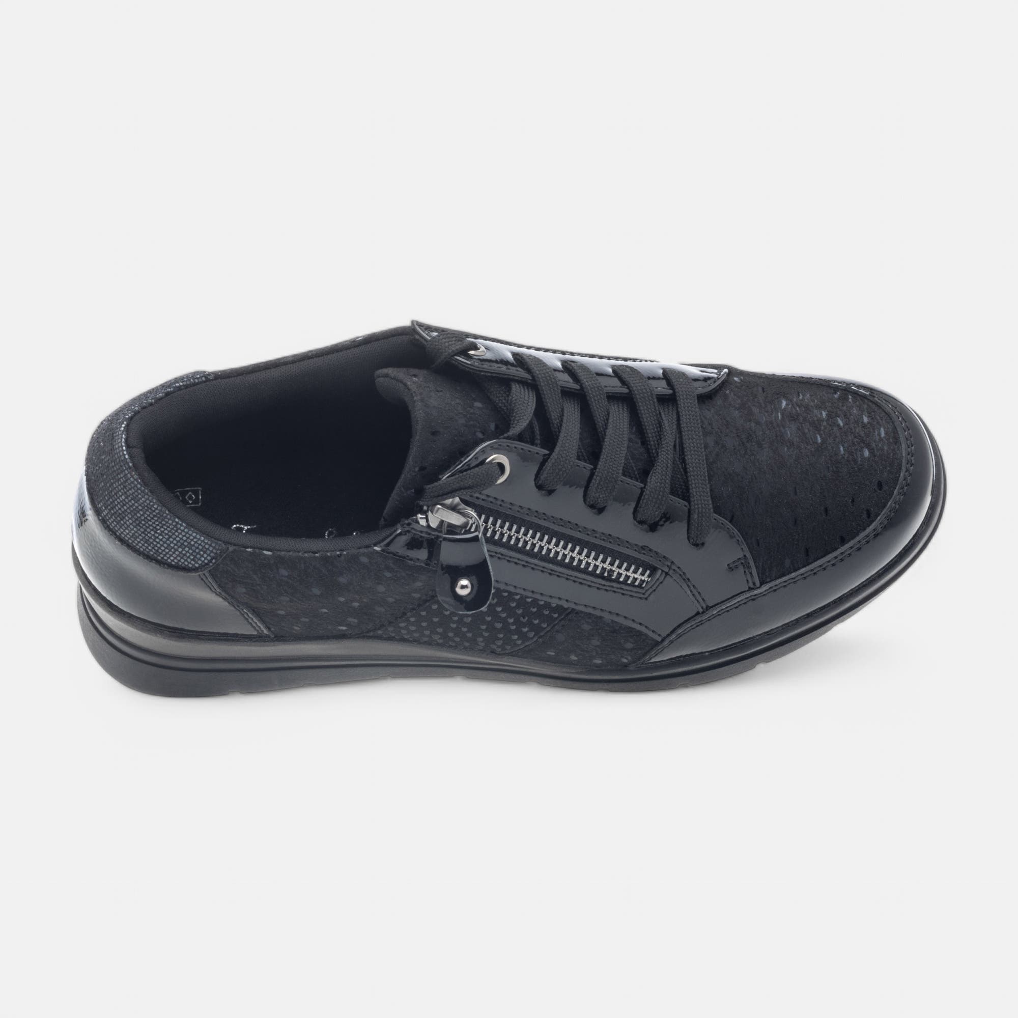Derbies pieds sensibles Femme noir