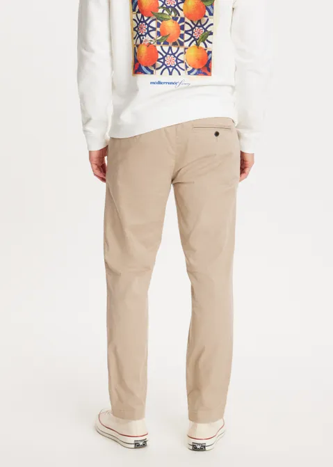 Chino straight broek zand (ZND.L)