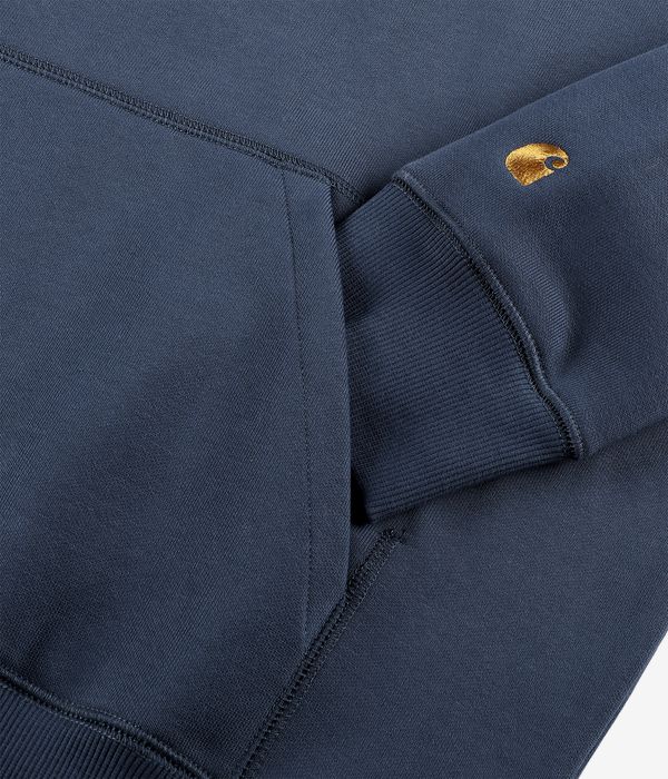 Carhartt WIP Chase Hoodie (dusky blue gold) online kaufen | skatedeluxe