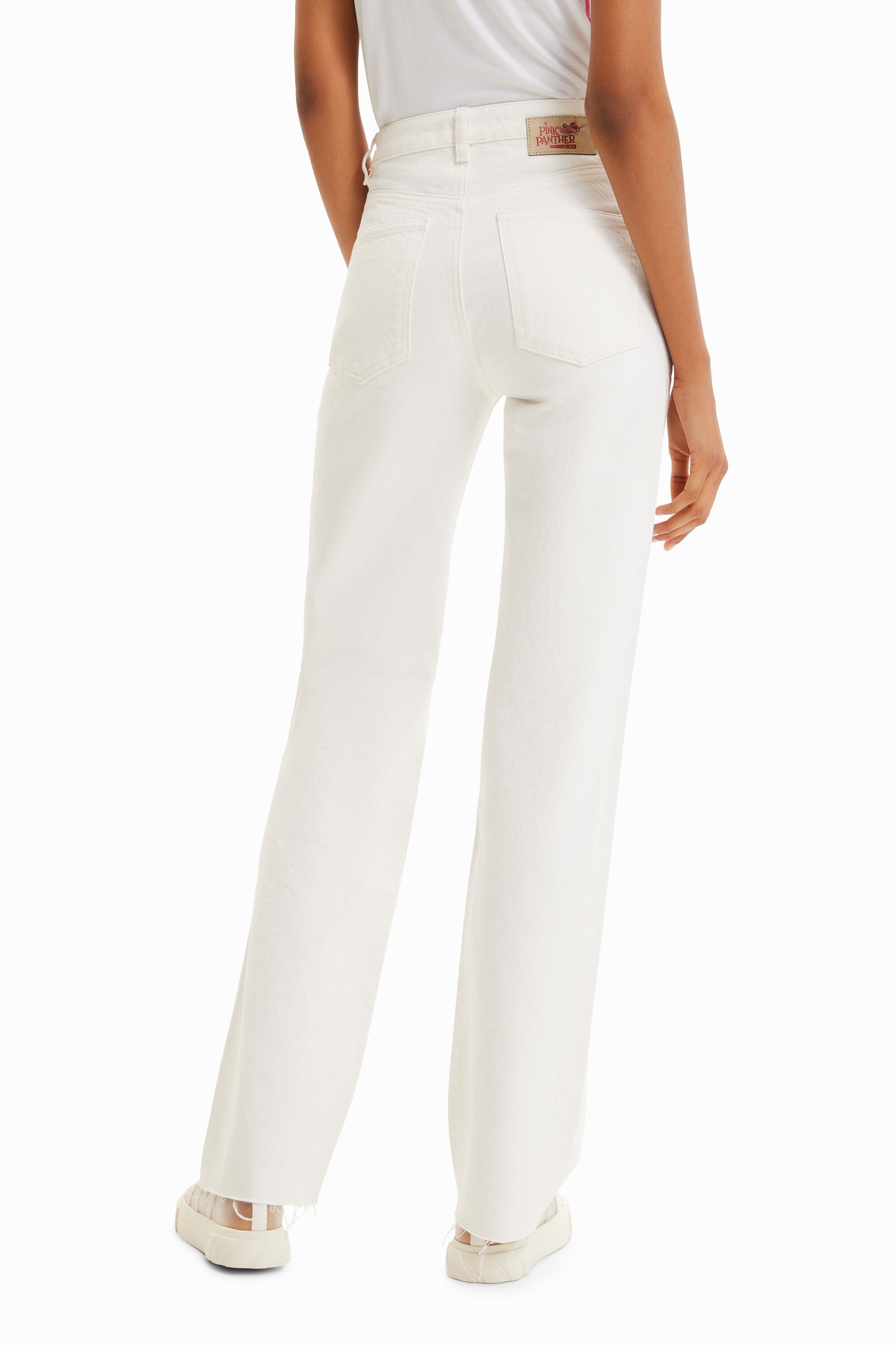 Jean wide leg Panthère rose